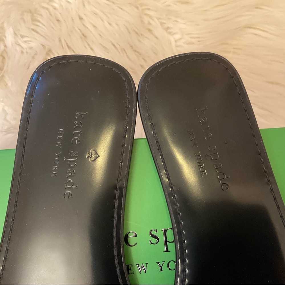 Kate Spade Santana Slides Sandals - New in Box - Size 8 - Black - Picture 5 of 10